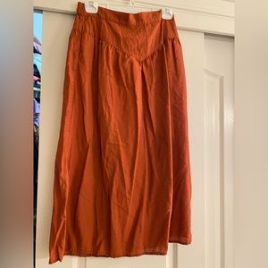 Burnt orange Maxi skirt